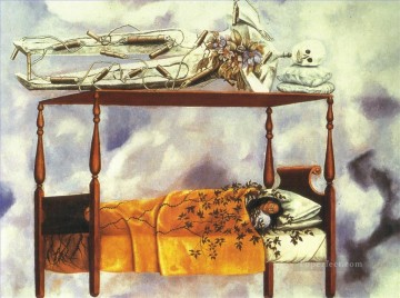 Frida Kahlo Painting - El sueño La cama feminismo Frida Kahlo